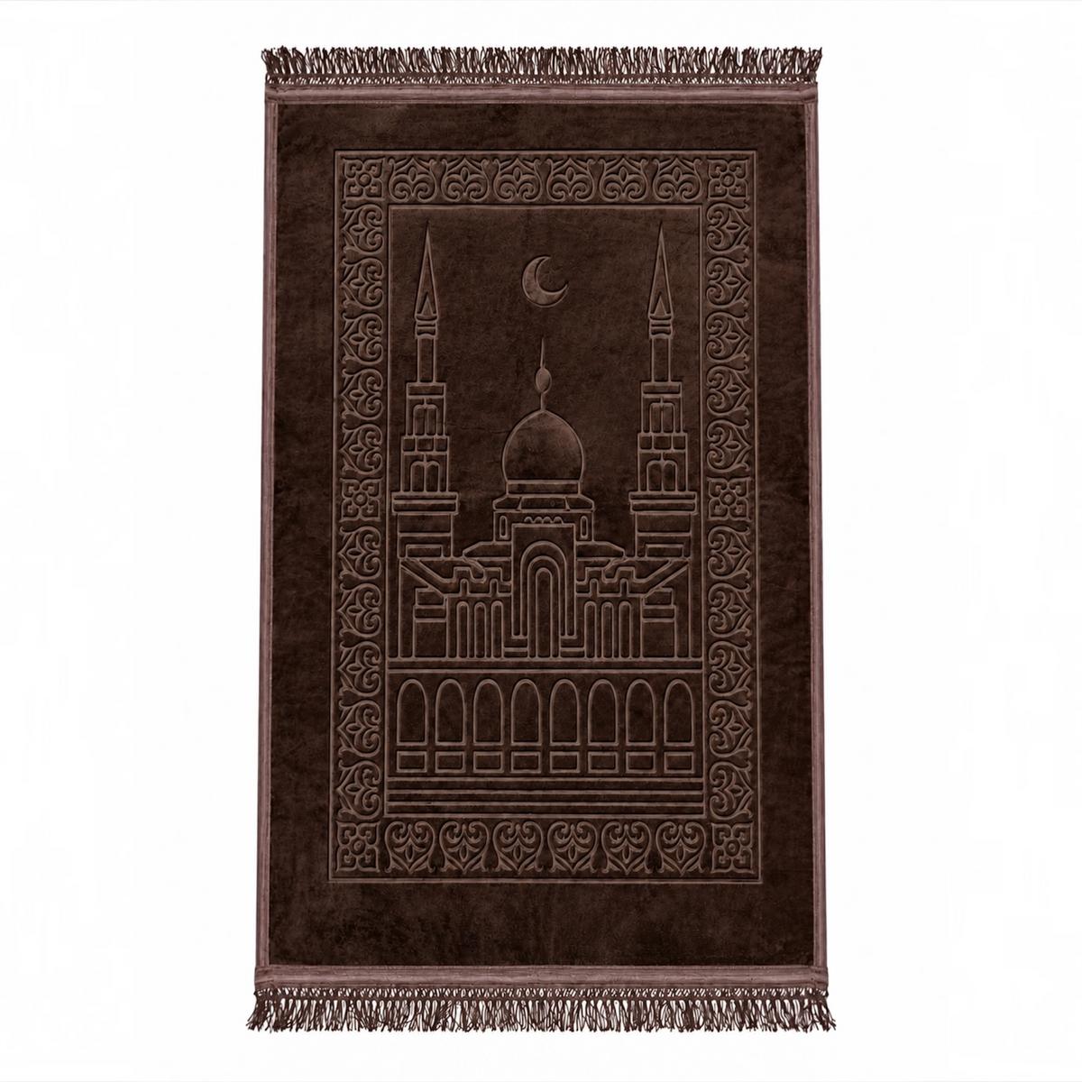 Premium Dark Brown Prayer Mat