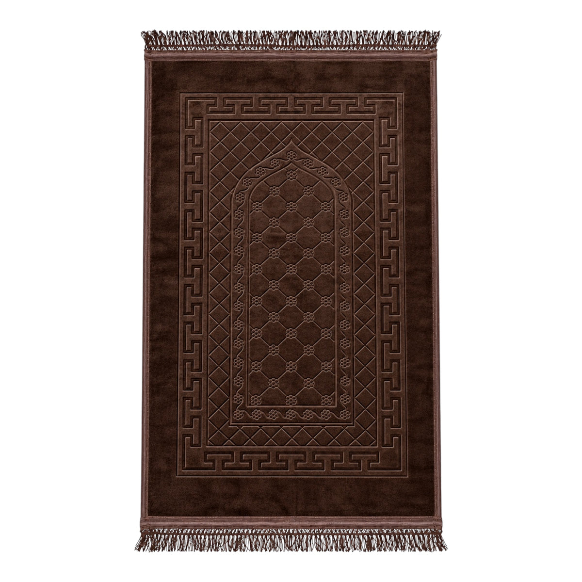 Premium Dark Brown Prayer Mat