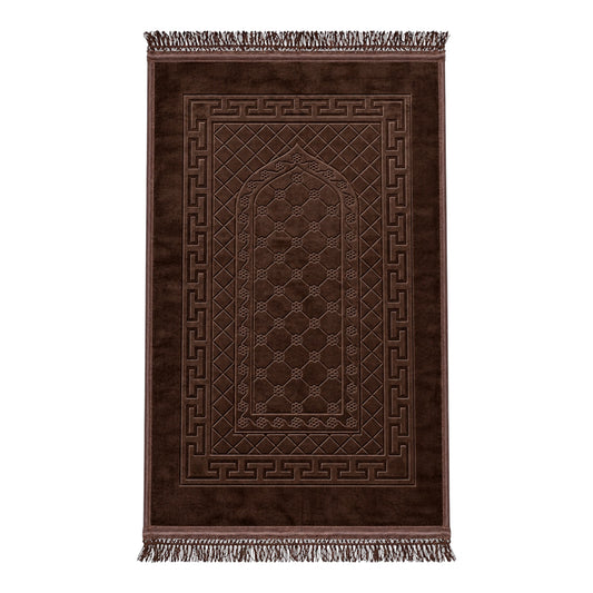 Premium Dark Brown Prayer Mat